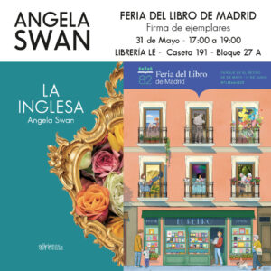 Angela Swan en la Feria del libro de Madrid el día 31 de Mayo de 2023